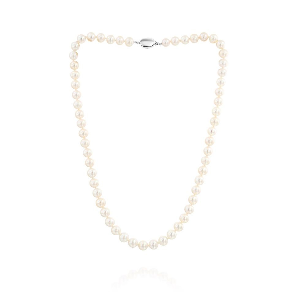 Casuals Fairhope 16 Pearl Necklace with Silver Magnetic Clasp - M